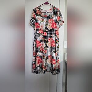 LuLaRoe Carly Floral Dress